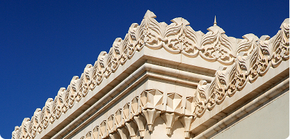 Bermuda – ornate white stone architecture against a blue sky