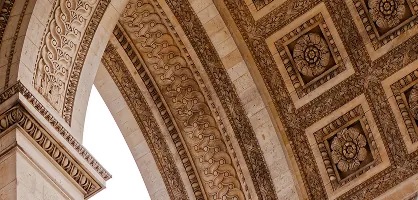 Paris – carved underside of the Arc de Triomphe