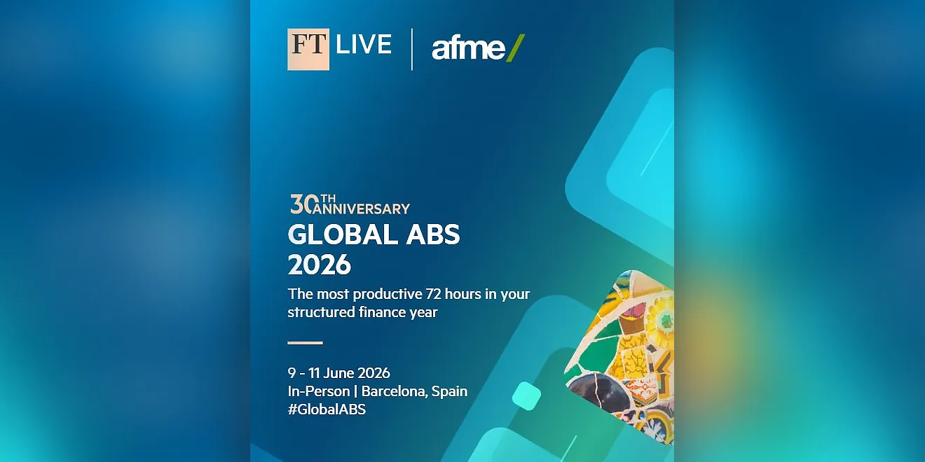 FT Live Global ABS 2026 conference graphic, Barcelona, which Cheyne Capital will be attending